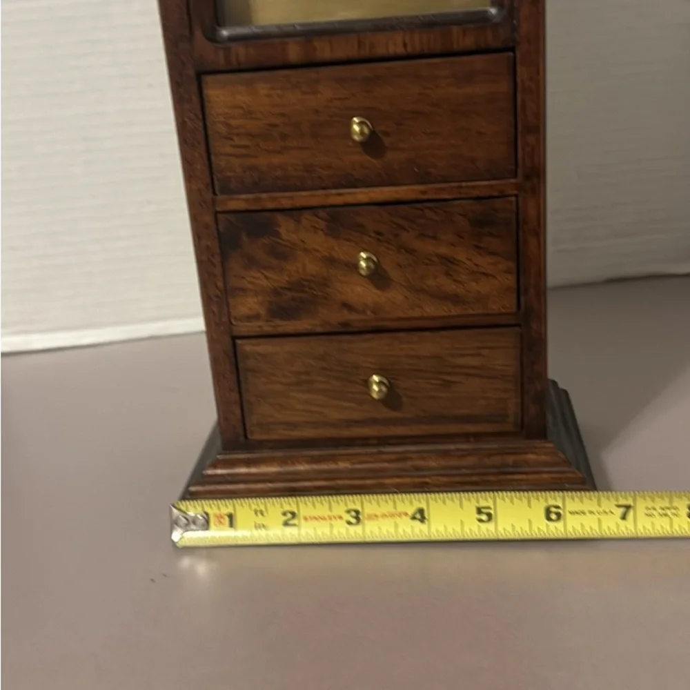 Seicle Quartz Wooden Table Clock with Drawers